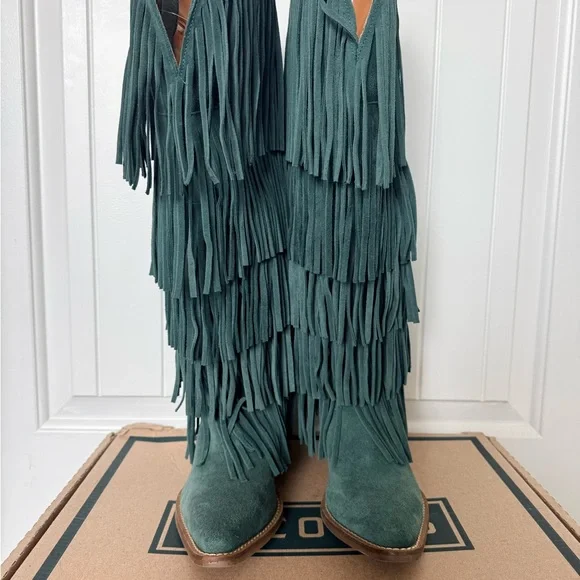 Fringe Dingo Knee-High Boots - Picture 2 of 4